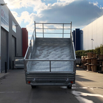 Hydraulic Flatbed Tipper Trailer with Ramps - 12x7 36m x 21m 3500kg